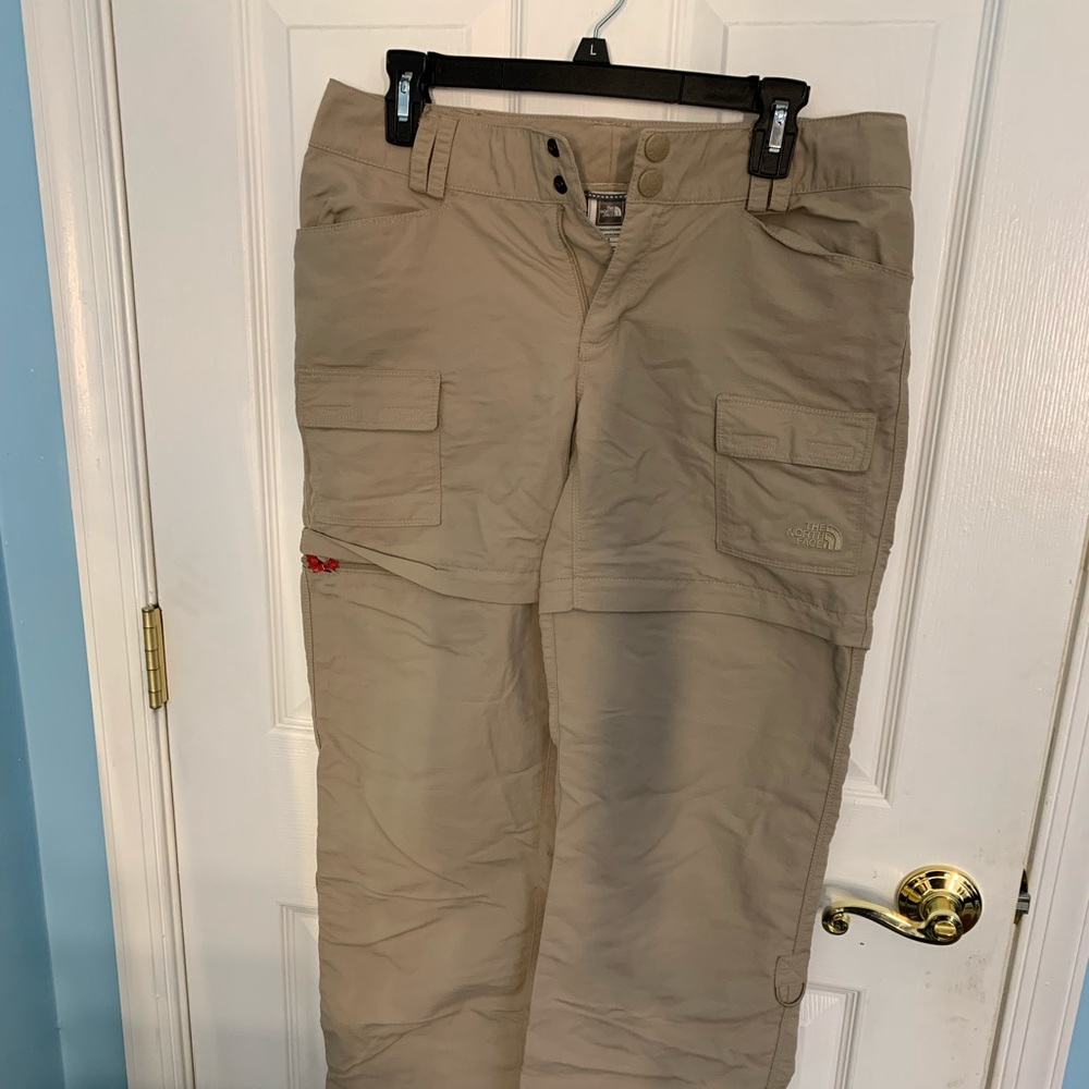 North face hiking zip off pants